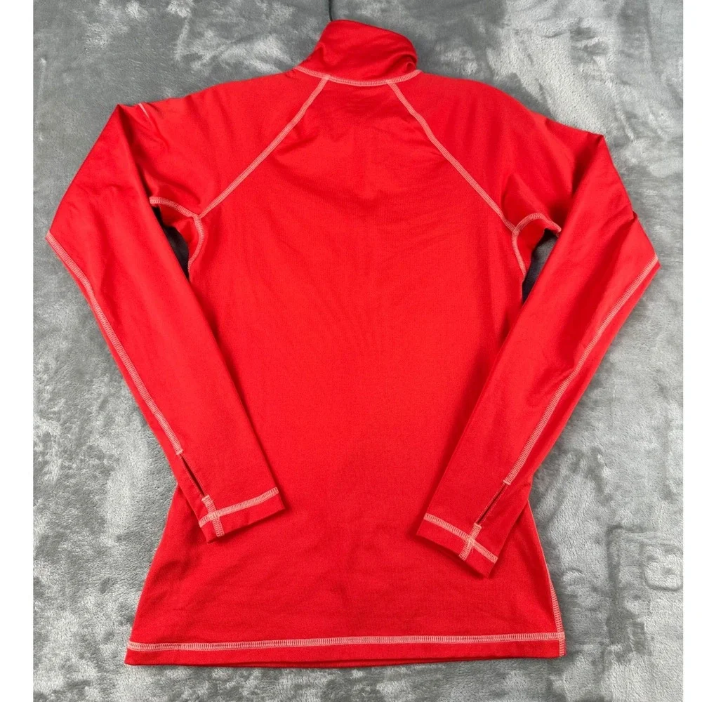 Nike Pullover Womens S Nike Pro Dri-FIT Red Half-Zip Thumbhole EUC